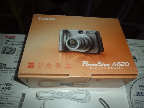 Câmera Digital Canon Powershot A620-semi Novo-na Caixa Prateado