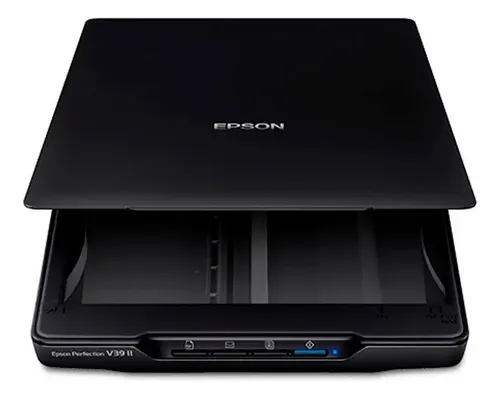 Scanner De Mesa Epson V39ii Fotográfico Usb Bivolt Cor Preto