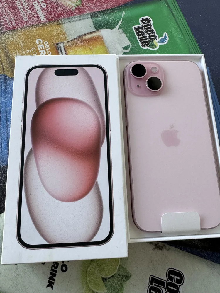 Apple iPhone 15 128 GB Cor rosa - Distribuidor Autorizado