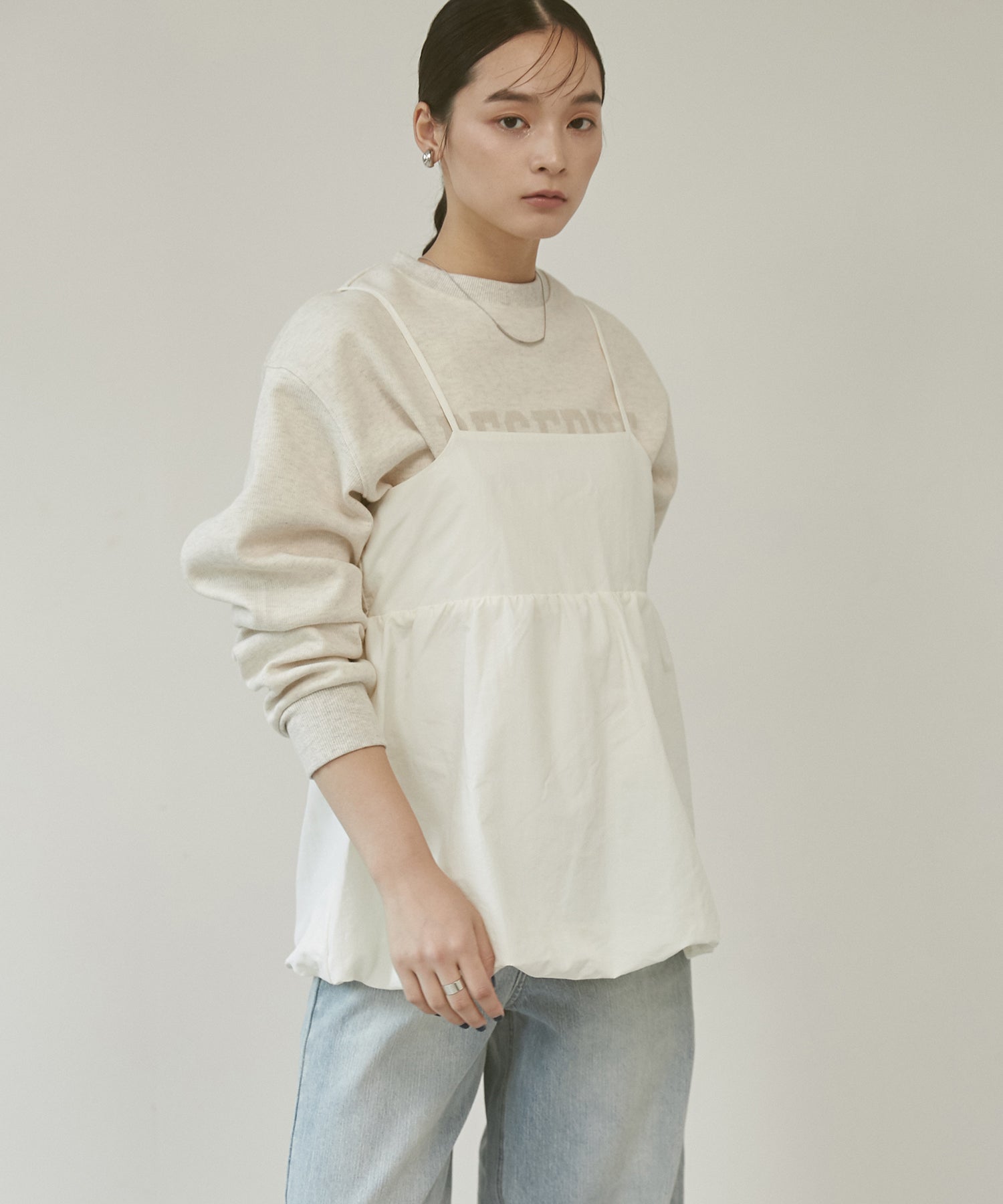 ナイロン バルーンキャミビスチェ