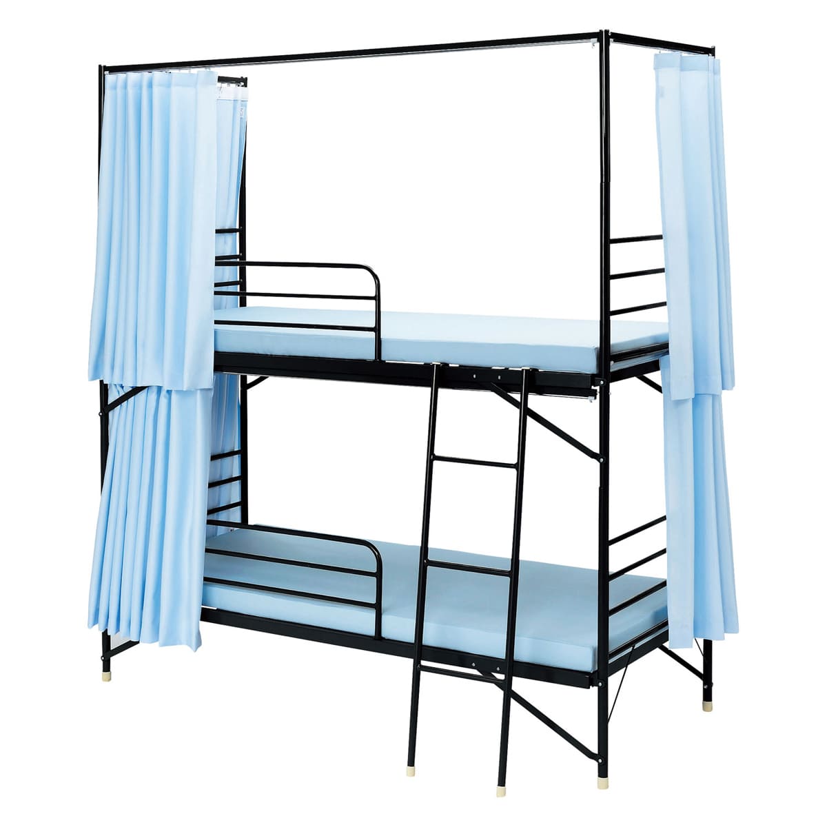 KBS-203C スチール2段ベッド カーテン付｜弘益