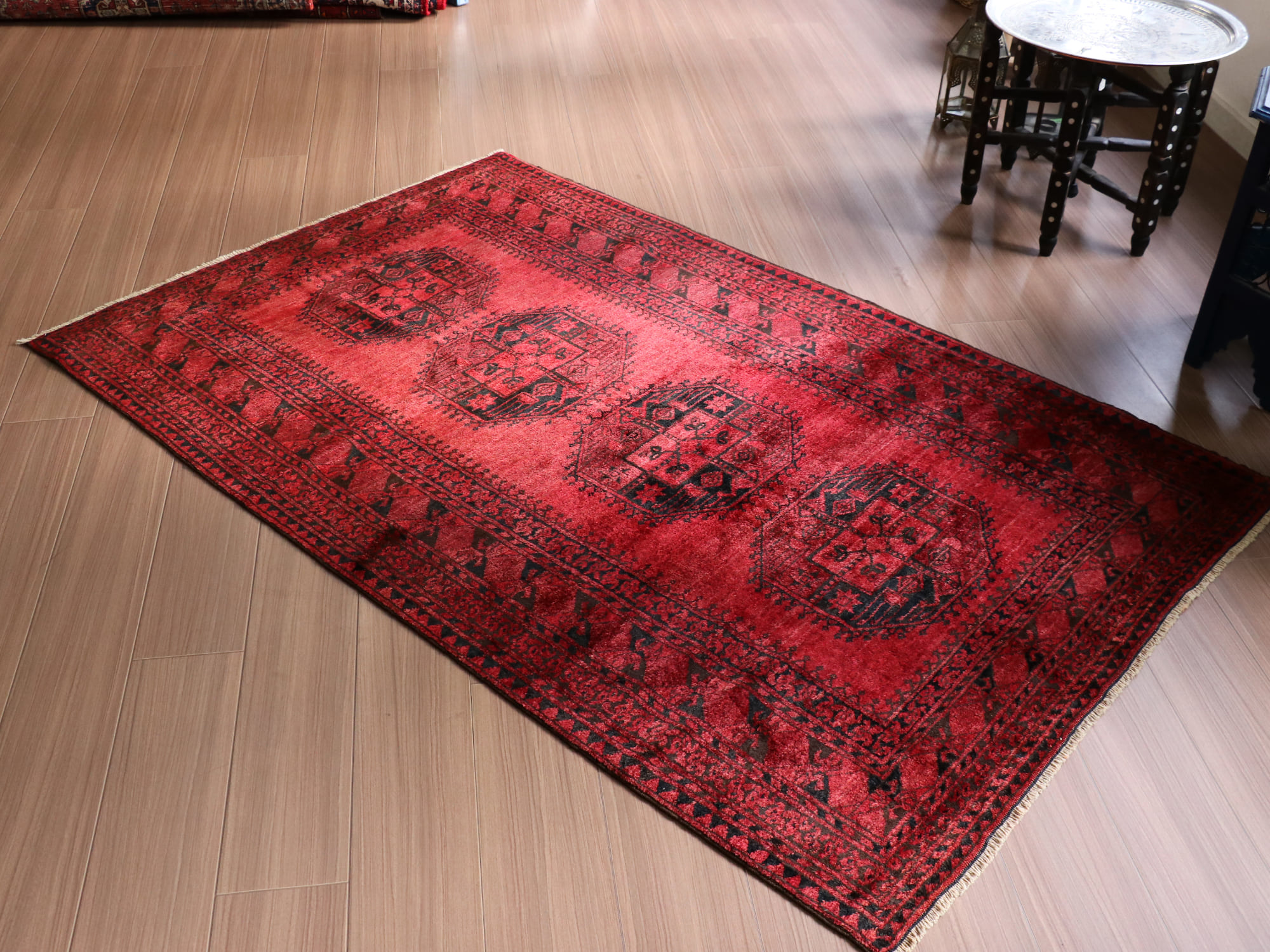 タ*キ様 アフガニスタン製 ラグ ヴィンテージ約128cm x 82cm タ*キ様