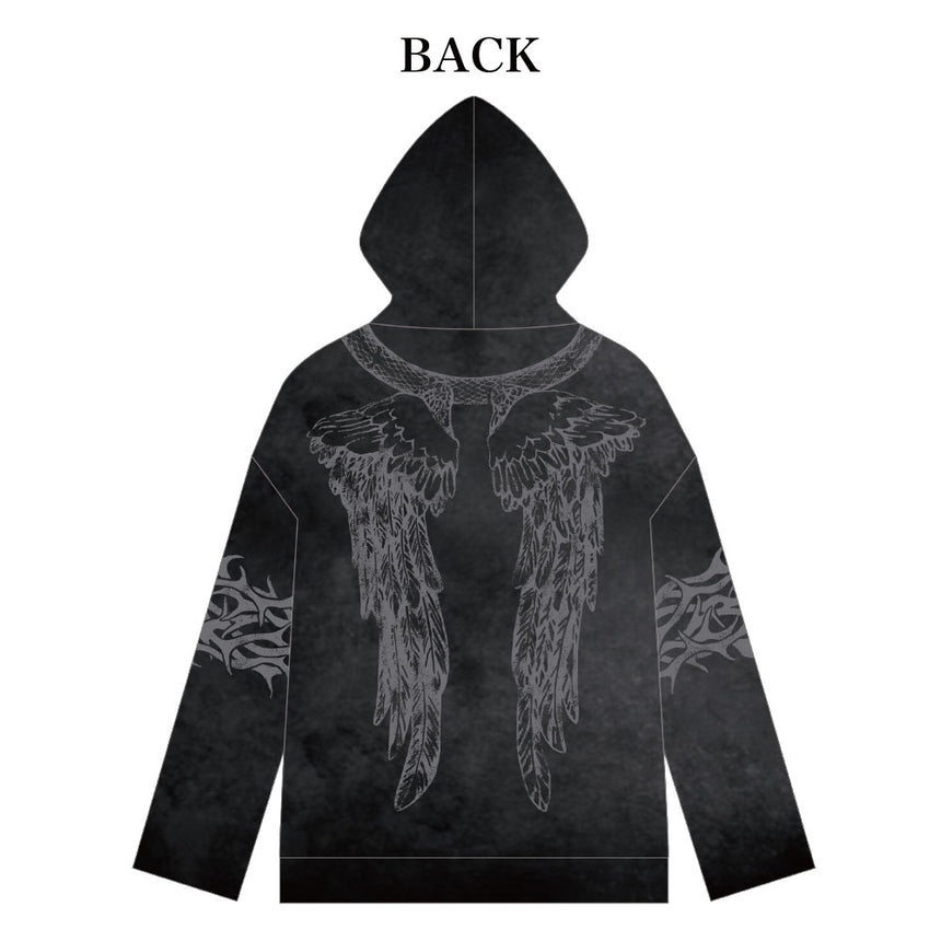 LONG HOODIE（BLACK） – HYDE ONLINE STORE