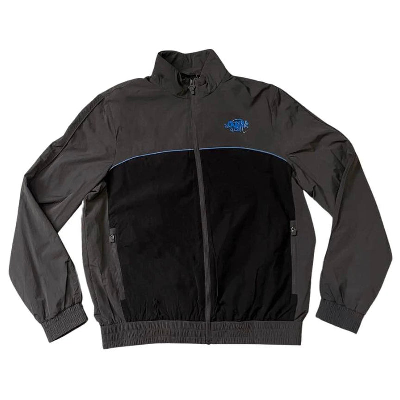 Syna World Logo Shell Tracksuit - Grey / Black / Cobalt | Hype