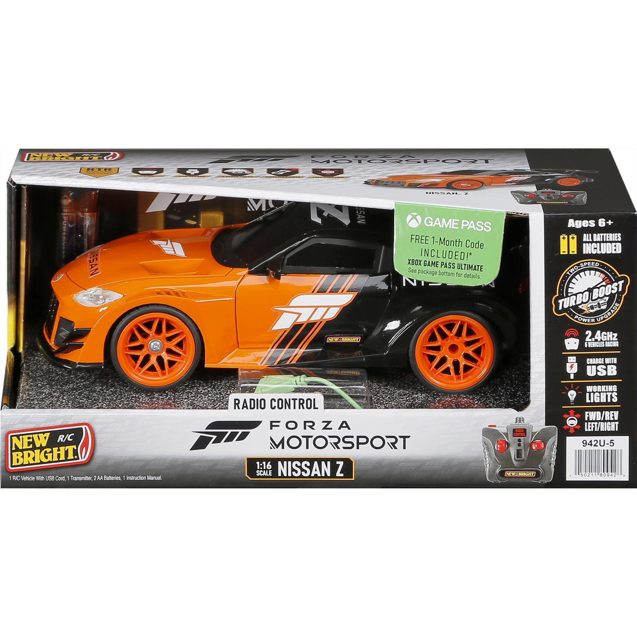 New Bright (1:16) Forza Nissan Z Battery Remote Control Sports Car