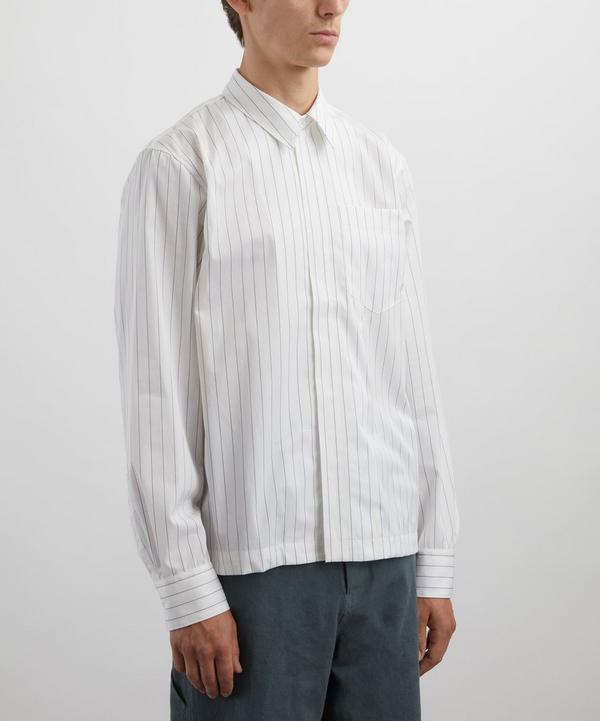Dries Van Noten Striped Cotton Zip Shirt | Liberty