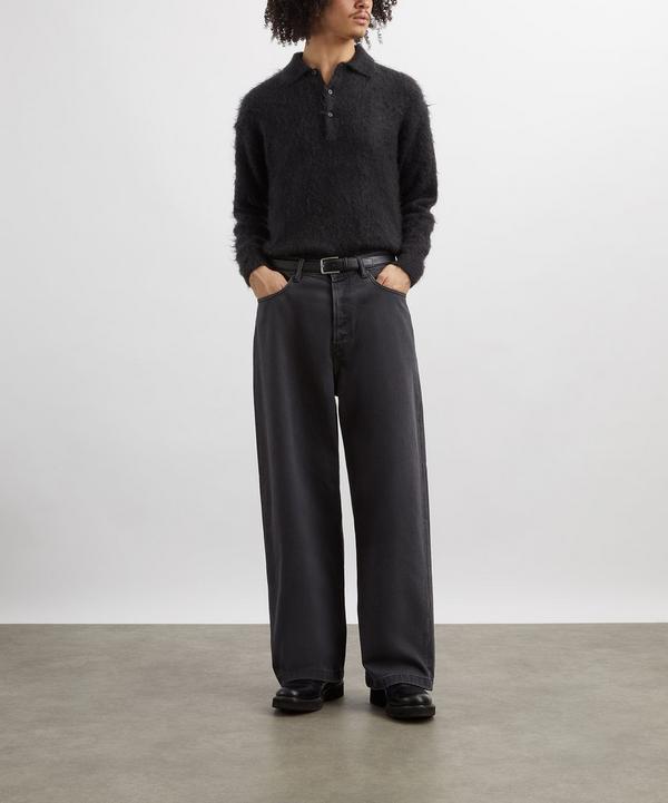 Auralee Brushed Super Kid Mohair Knit Polo | Liberty