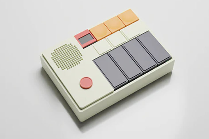 ボタンとジョイスティックでコードを演奏できるポケット・シンセ