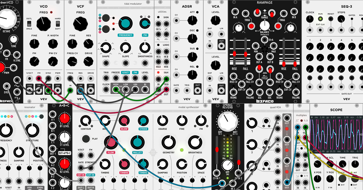 バーチャルEurorackモジュラー・シンセ「VCV Rack」が無償配布開始