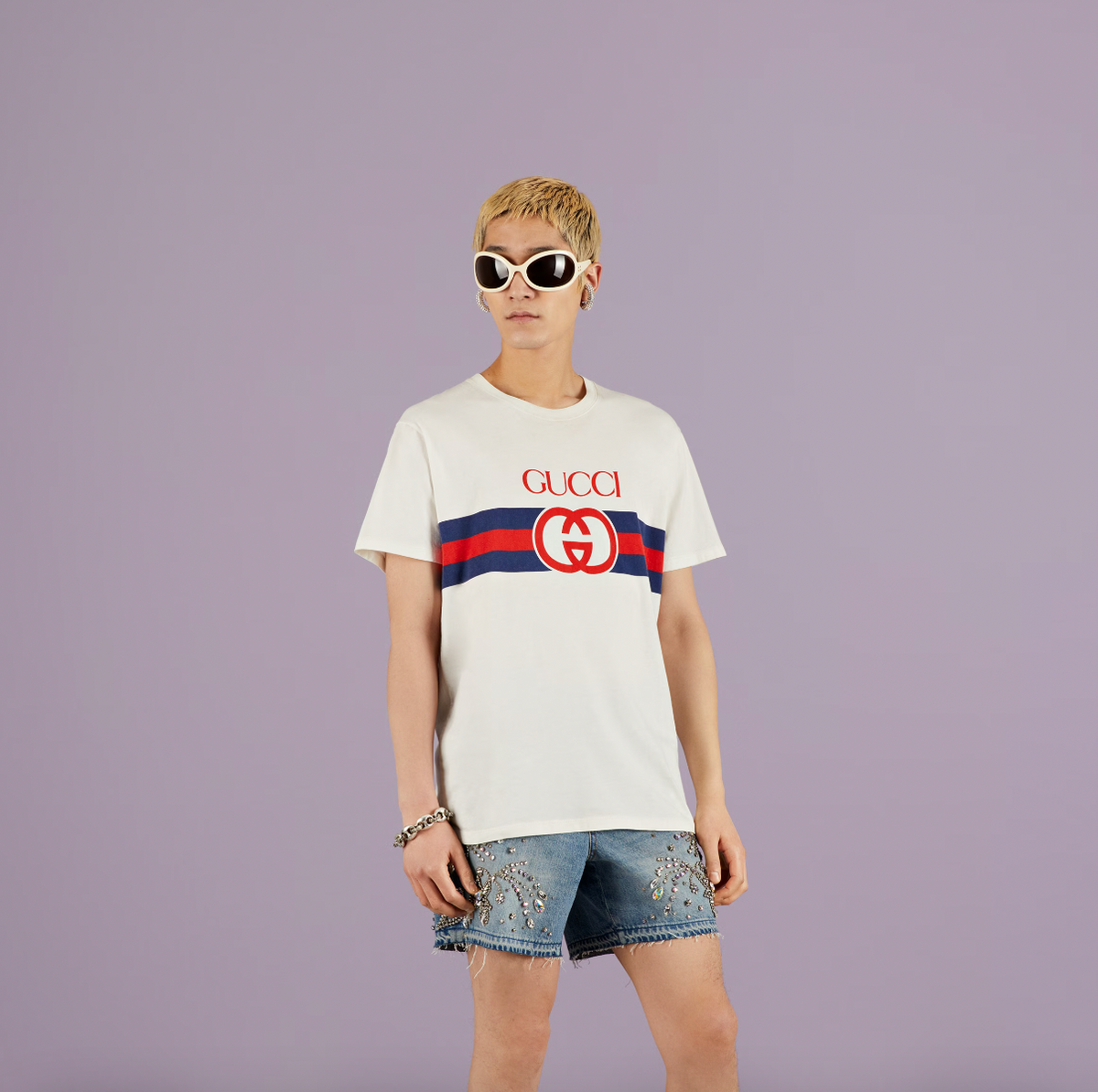 Gucci White Interlocking G-Cotton T-Shirt – ICETIME LUXE