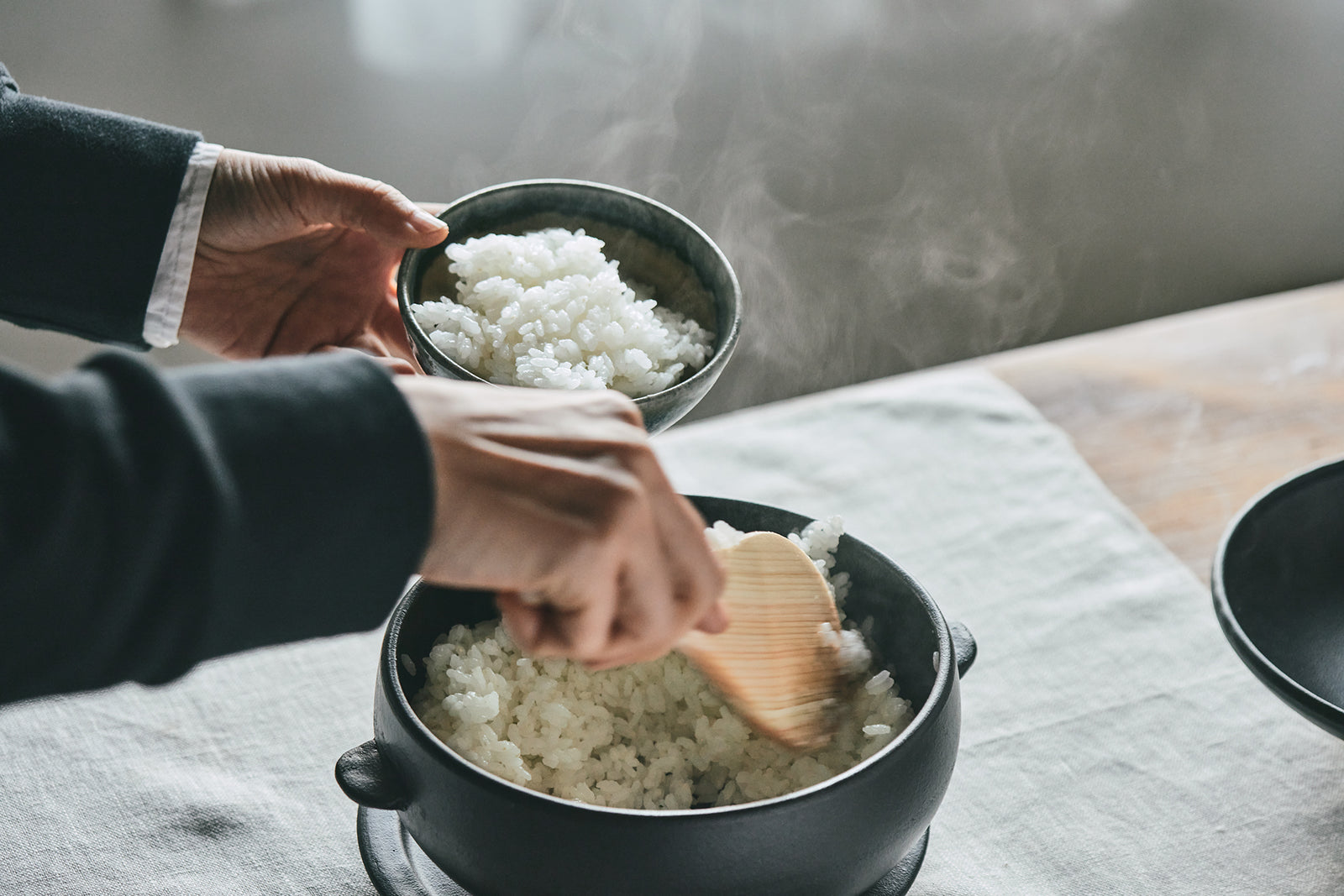 伸光窯（しんこうがま）のCORON Cook コロン クック 電子レンジで炊飯