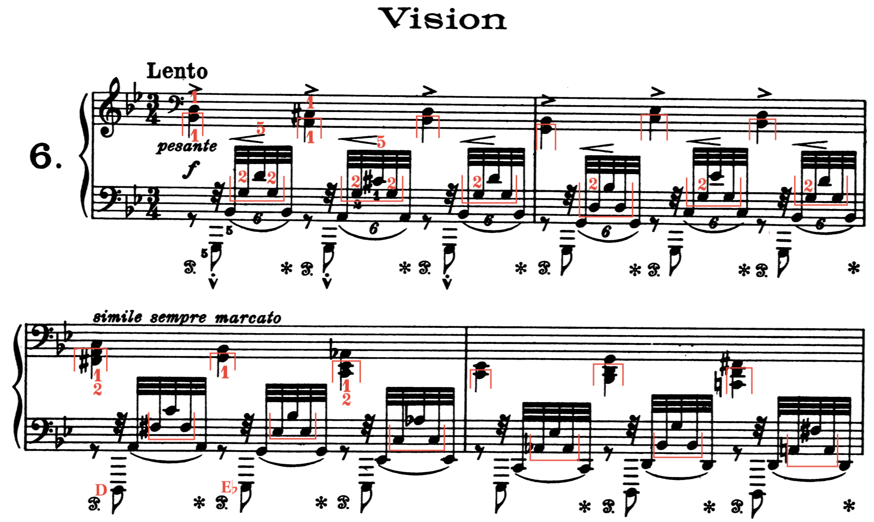 Fingering: Franz Liszt - Transcendental Etude No.6 