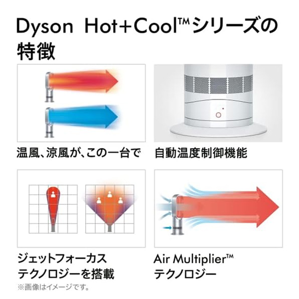 アウトレット】ダイソン ファンヒーター Dyson Hot + Cool AM09 WN N