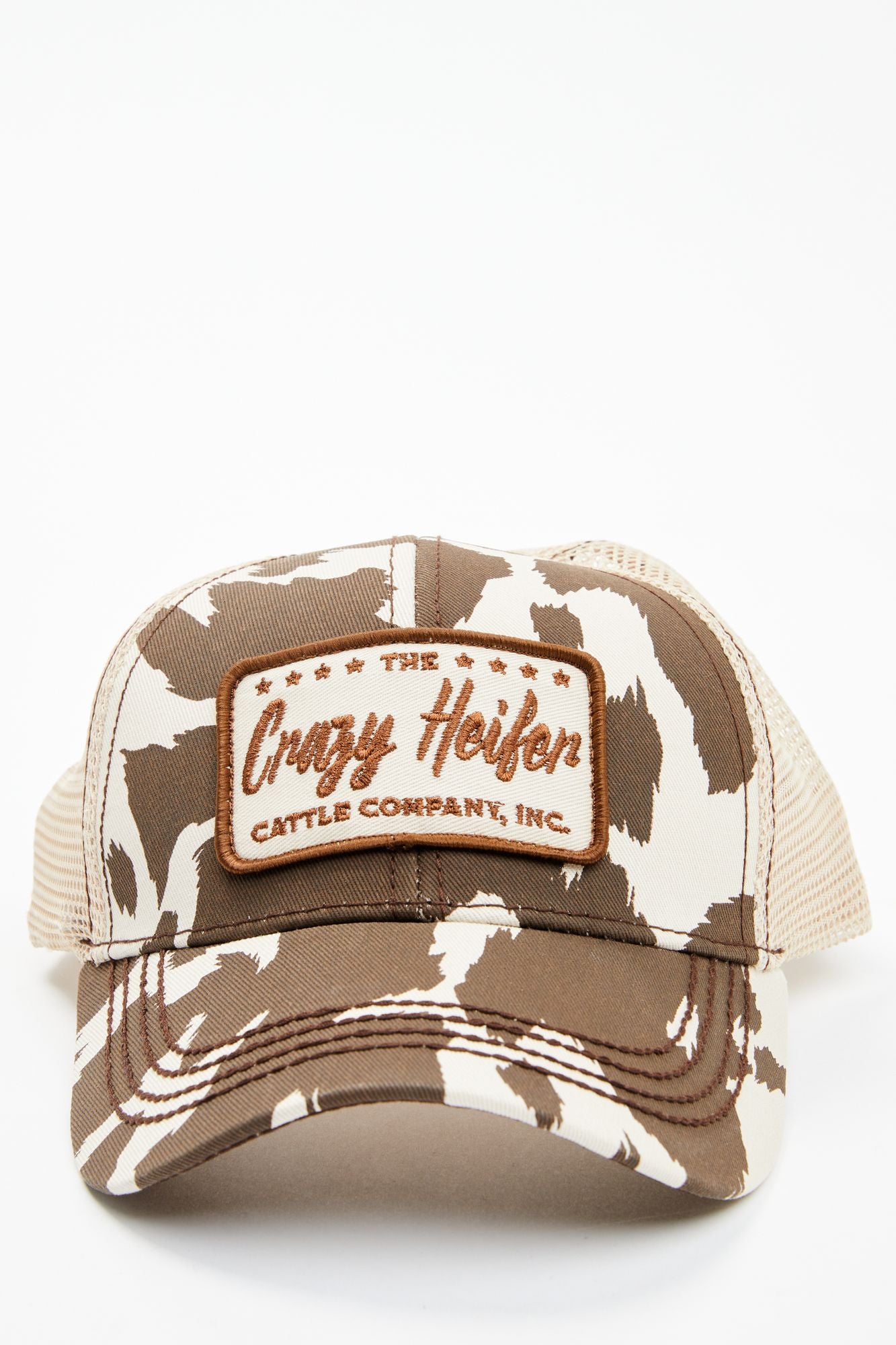 Crazy Heifer Cow Print Baseball Cap