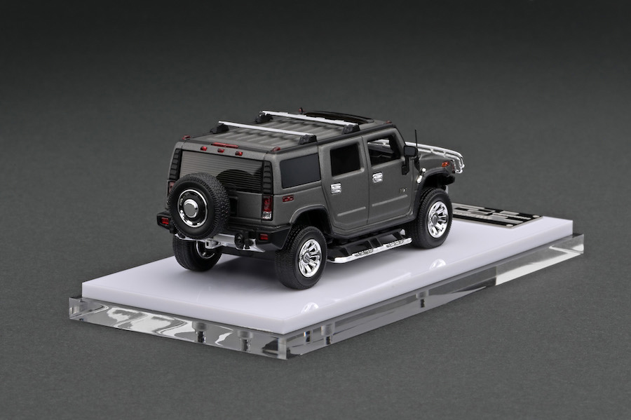 TK-MH6403AMG 1/64 2008 Hummer H2 SUV Matte Metallic Grey | LINE UP