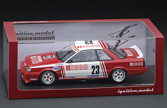 IG1725 1/18 RICOH Nissan Skyline (#23) 1987 WTC With Mr. Hoshino