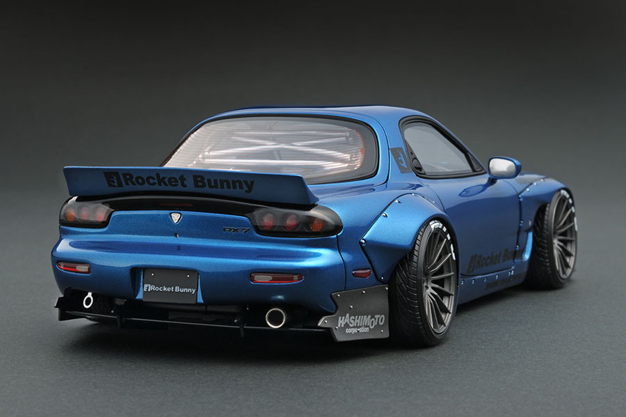 IG1039 1/18 Rocket Bunny RX-7 (FD3S) Blue Metallic | LINE UP