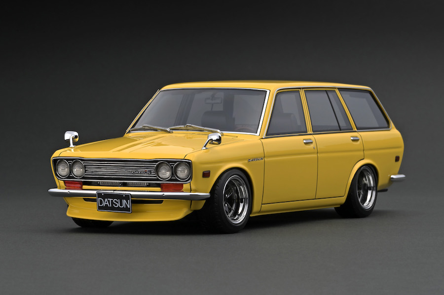IG2222 1/18 Datsun Bluebird (510) Wagon Yellow | LINE UP | [公式