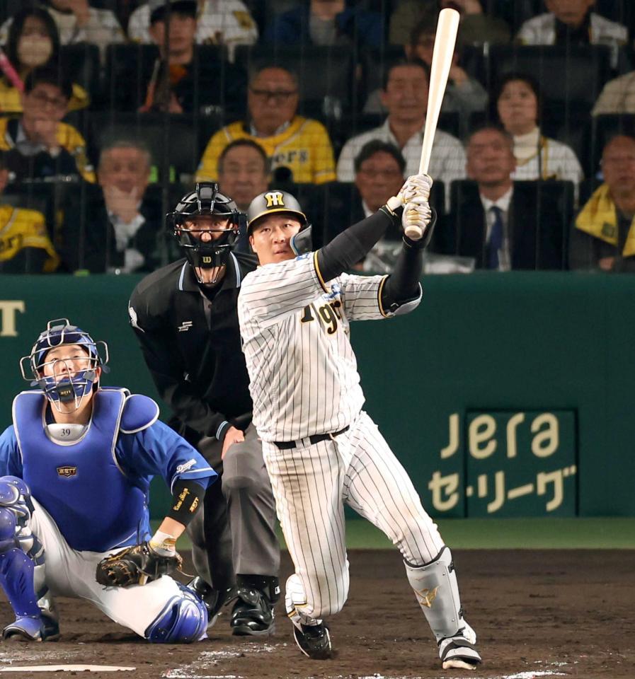 阪神・大山 おまたせ1号！プロ最遅75打席目 今季初貯金＆初4連勝