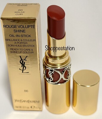 Yves Saint Laurent Rouge Volupte Shine Oil In Stick Shade 86 MAUVE
