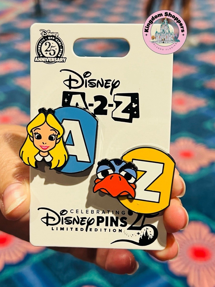 2025 Disney Parks 25 Years Pin Event Goodbye Gift A-2-Z Alice Zazu