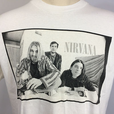 Rare 1996 Vintage USA Wild Oats Kurt Kobain Nirvana T Shirt 90's