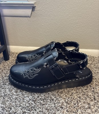 Doc Dr Martens Jorge II Gothic Americana Leather Slingback Mules