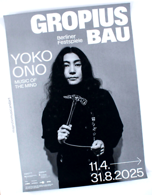 YOKO ONO GLASS HAMMER MUSIC OF THE MIND GERMANY EXHIBITION POSTER