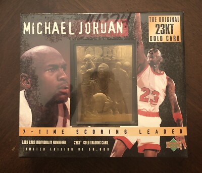 MICHAEL JORDAN Upper Deck 23KT Gold Card Chicago Bulls Basketball
