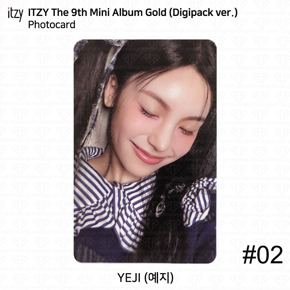ITZY 9th Mini Album GOLD Digipack ver Photocard Polaroid Ticket