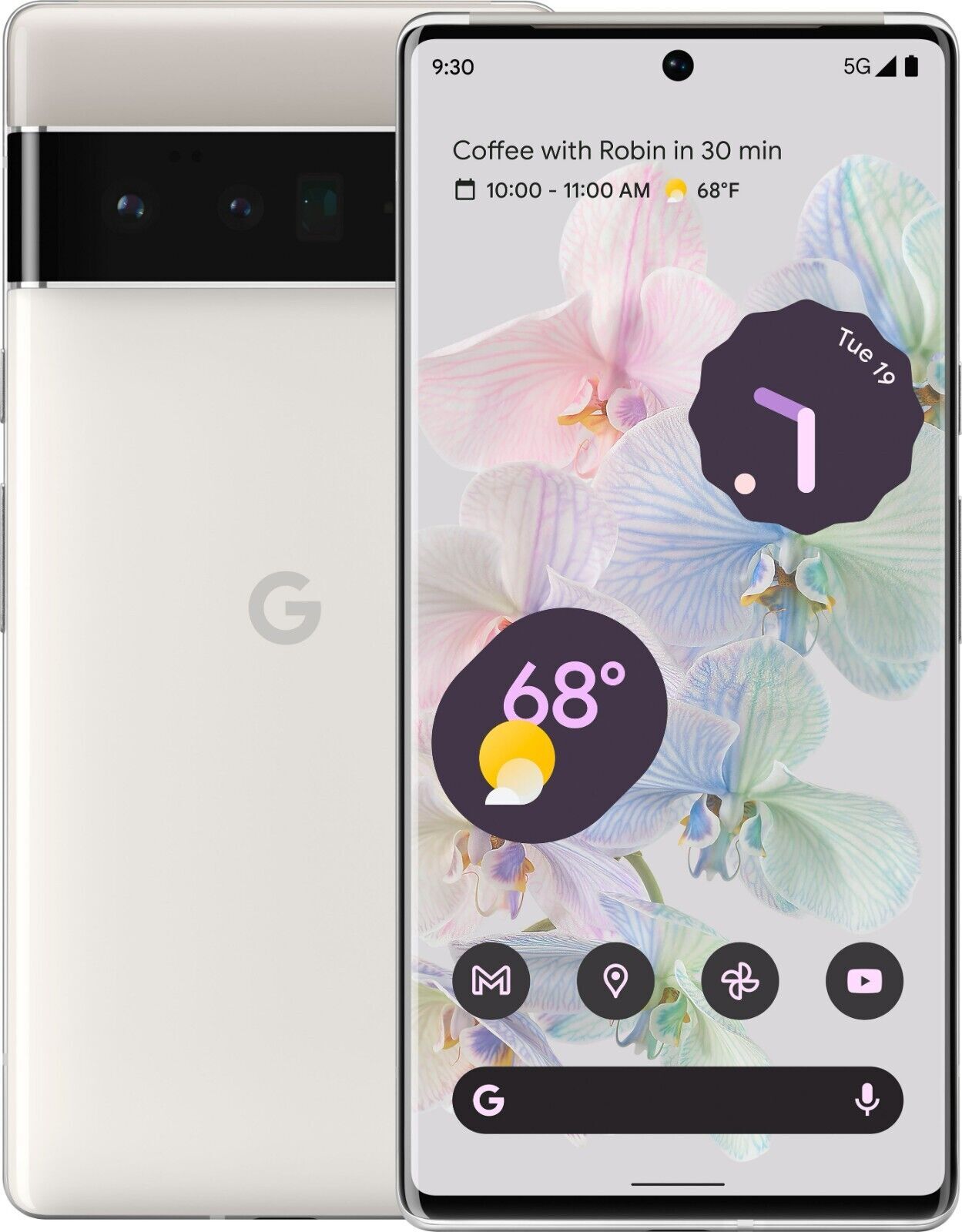 Google Pixel 6 Pro - 128 GB - Cloudy White (Unlocked) for sale