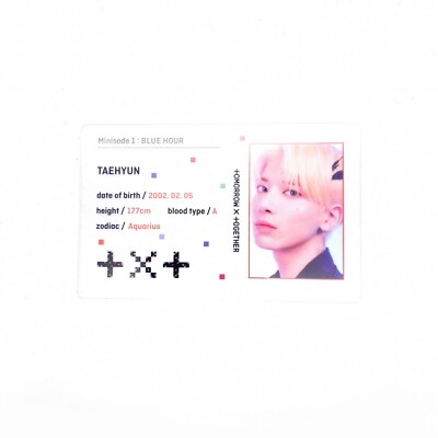 TXT] Minisode1 : Blue Hour / VR ver. / Official Photocard
