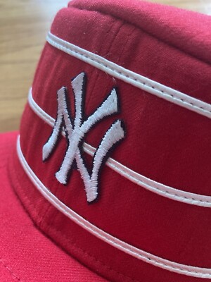 VTG New York Yankees New Era pro model 7 1/8 fitted Pillbox hat