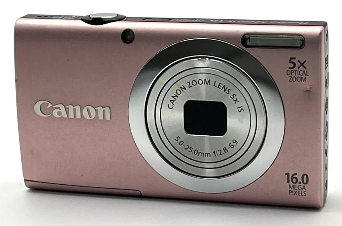 Canon PowerShot A2400 IS Pink 16.0MP Digital Camera English