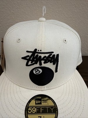 NWT Stussy 7 1/4 Hat New Era Stock 8 Eight Ball 59Fifty Cap Hat