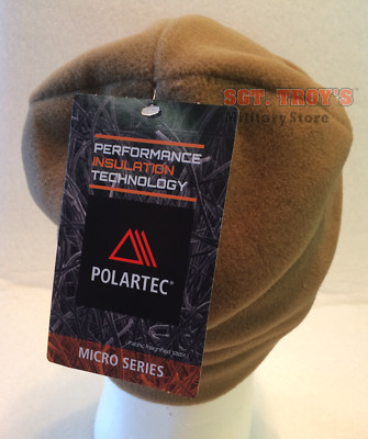 USGI POLARTEC ARMY MICROFLEECE CAP COYOTE POLARTEC HAT FLEECE CAP