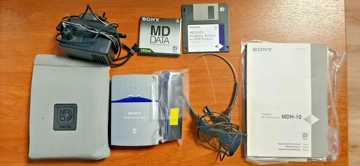 Sony MDH-10 portable mini disc data drive =EXCELLENT= | eBay