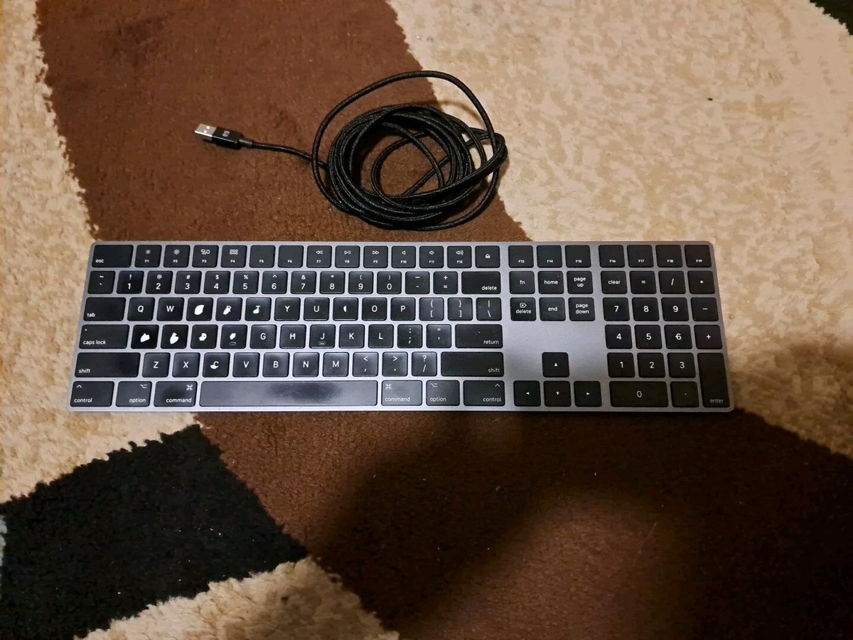 Apple Magic A1843 Wireless Keyboard Space Gray +Cable | eBay