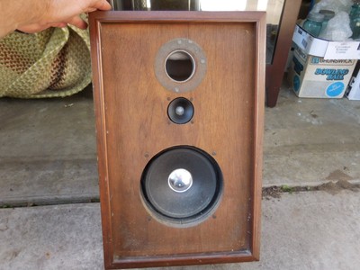 Vintage Sansui SP-50 25W 2-Way Bookshelf Stereo Speakers Wood w