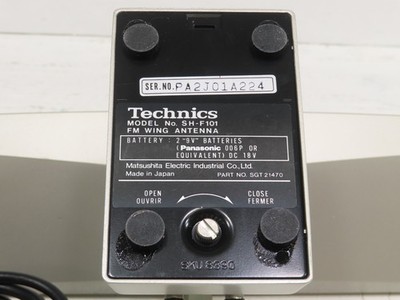 Technics SH-F101 FM Wing Radio Antenna All Cables Ready to Go