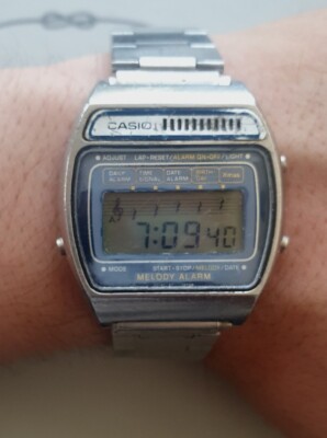 Casio Melody Alarm M-521 Module 407 Vintage Men's Watch | eBay