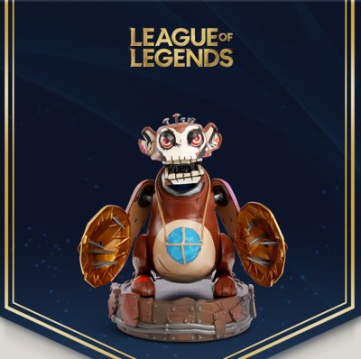 League of Legends Arcane Powder Monkey Wind-Up Figure / Walk
