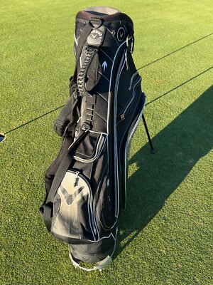Callaway Warbird Carry Cart Golf Bag - 7 Way 6 Zippers - XTT Black