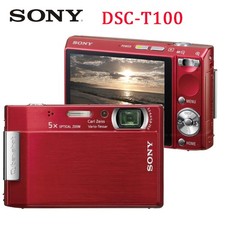 Sony Cyber-shot DSC-T100 8.1MP Digital Camera - Silver for sale
