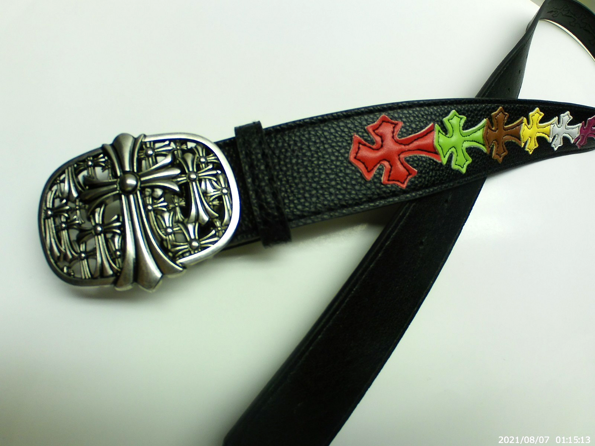 Chrome Hearts Style Cross Leather 42