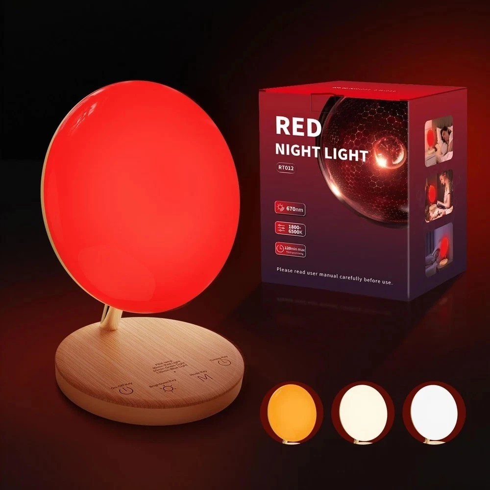 Red Therapy Night Light for Sleep Aid, Baby Nursery & Bedrooms