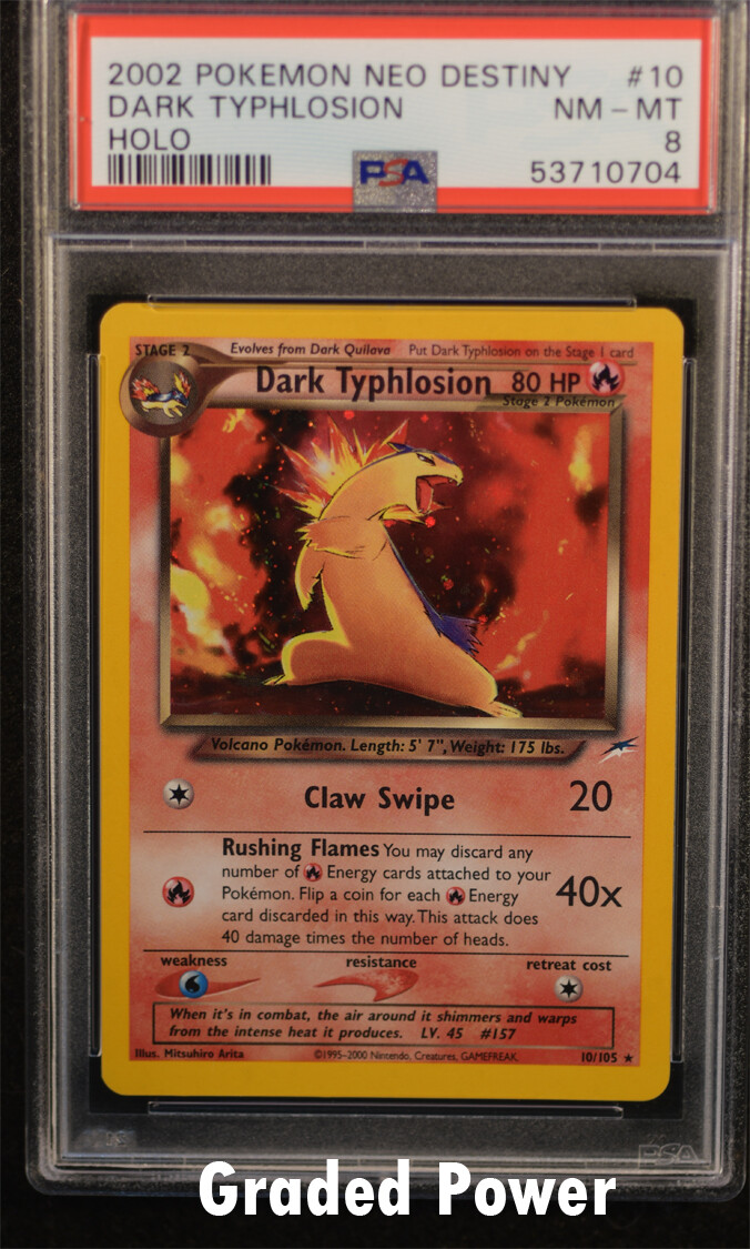 Neo Destiny Unlimited Dark Typhlosion PSA 8 HOLO (0704) 10/105