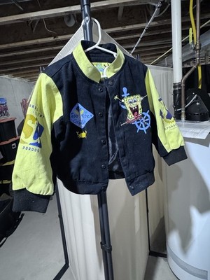 Vintage JH Designs SpongeBob SquarePants Embroidered NASCAR Jacket