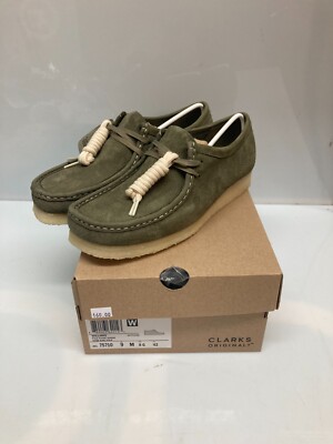 Clarks Mens Wallabee Pale Khaki Suede 26175710 size 9 | eBay