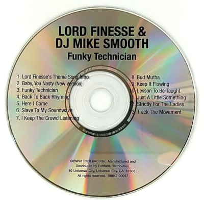 CD) Lord Finesse & DJ Mike Smooth ‎– Funky Technician, 98842 00057